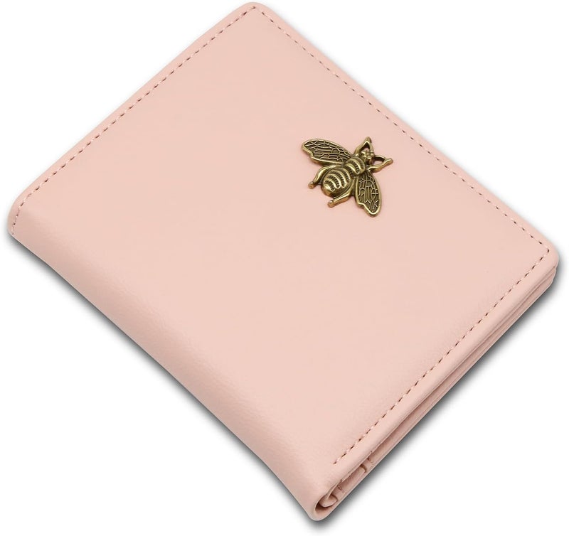 Altally Small Women Wallet RFID Blocking Bifold Pocket Wallet Slim Compact Ladies Purse Mini Wallets For Women (Pink) - Image 1
